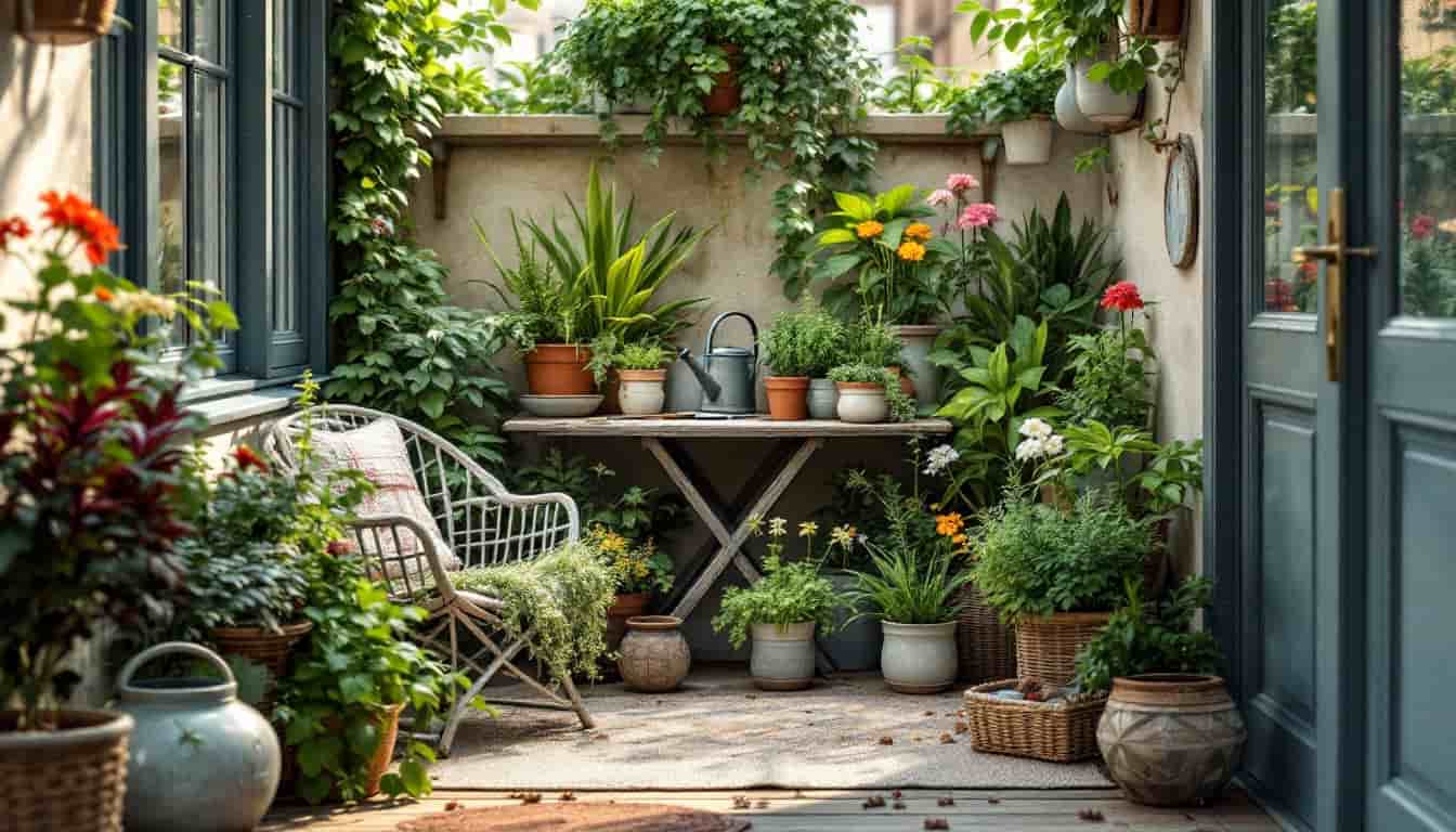 jardinage urbain sur terrasse