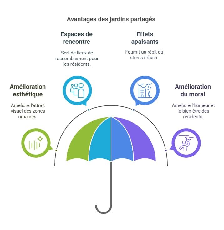 avantages des jardins partagés