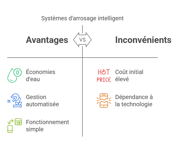 avantages inconvenients arrosage intelligent