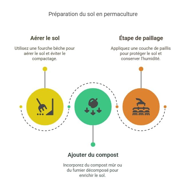 préparation du sol en permacuture
