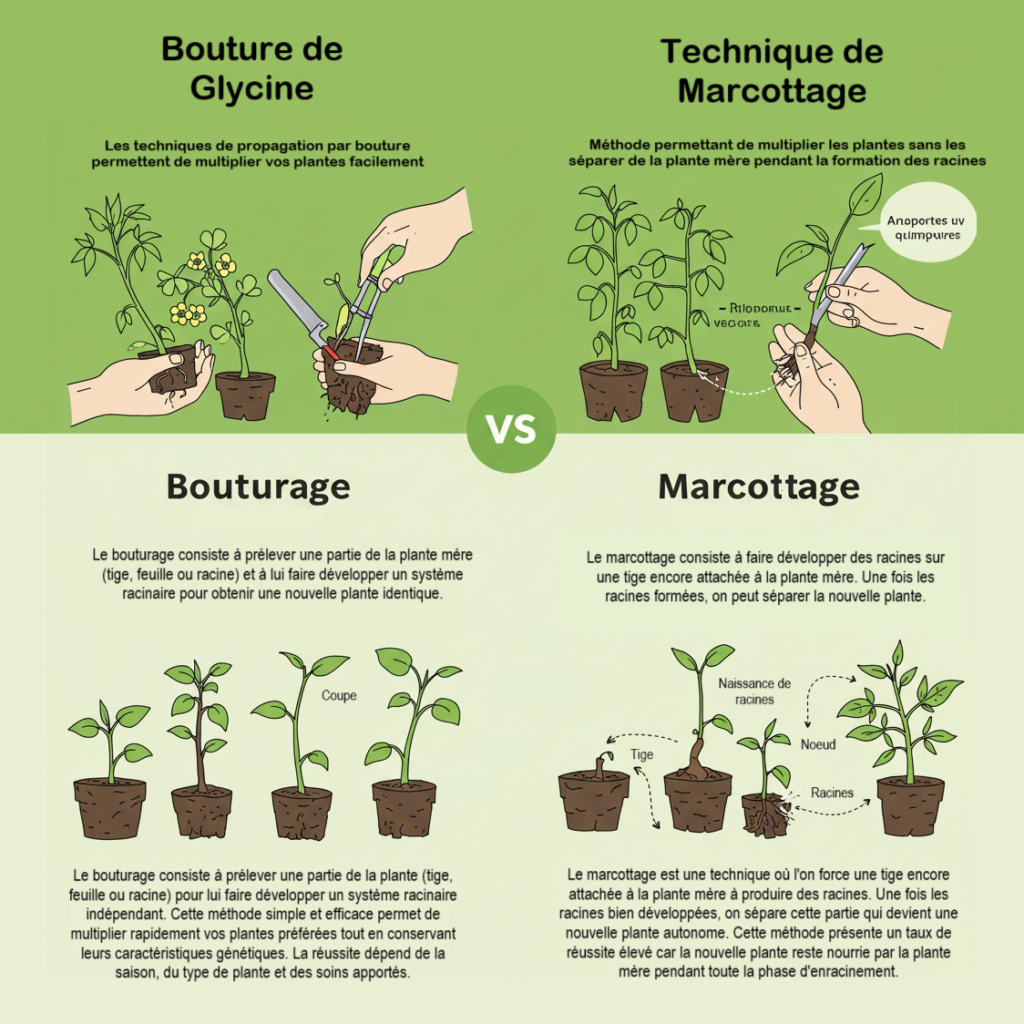 bouture vs marcottage