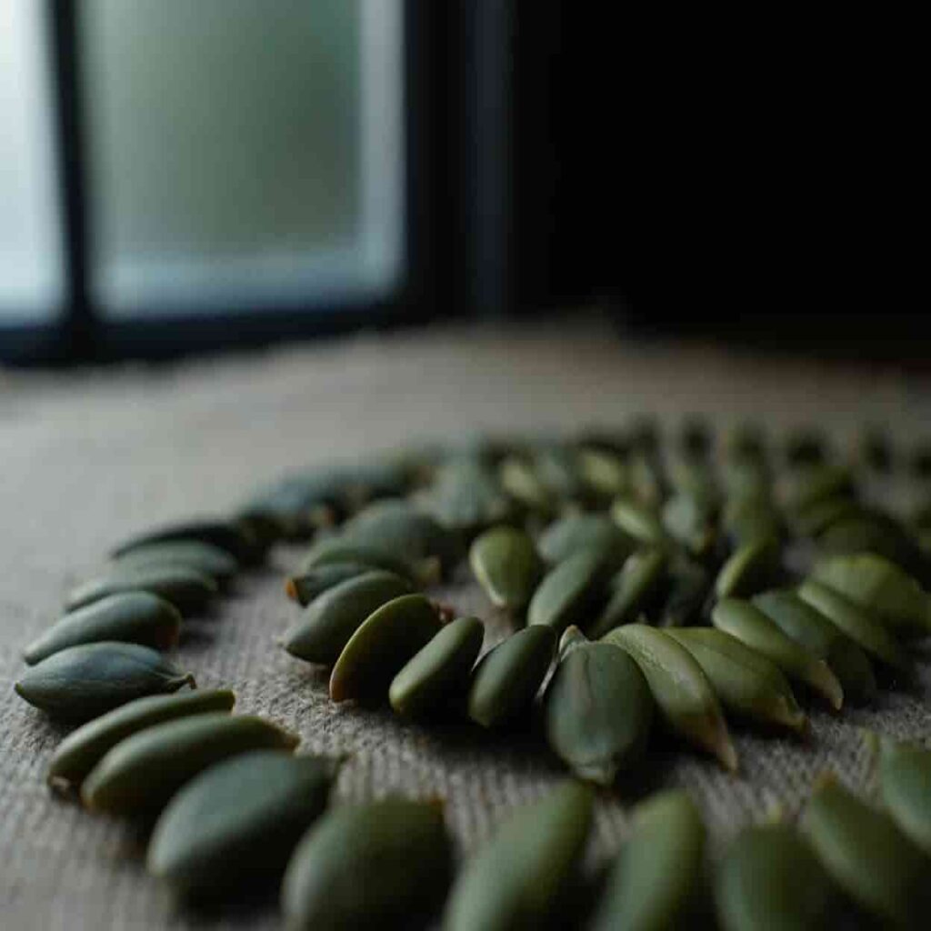 cercles de graines de courge