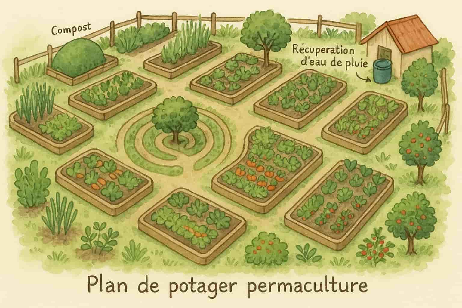 permaculture plan de potager permaculture plan de potager